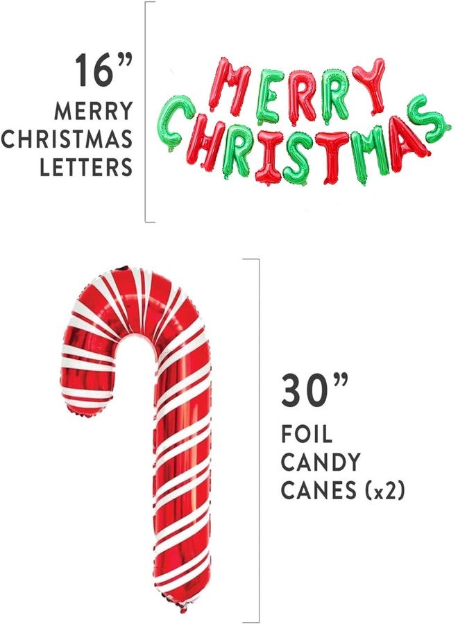 Hemito 62 Pc Christmas Party Decoration - Xmas Decoration Items for Home | Christmas Decoration Items with String Led Light | Merry Christmas Banner | Christmas Foil Balloon | Christmas Lights - Image 3